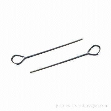 Solid 925 sterling silver eye pins, 20x0.6mm